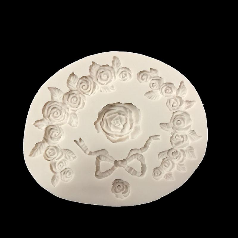 Wreath Flower Bow Shape Cake Mold - 2pcs