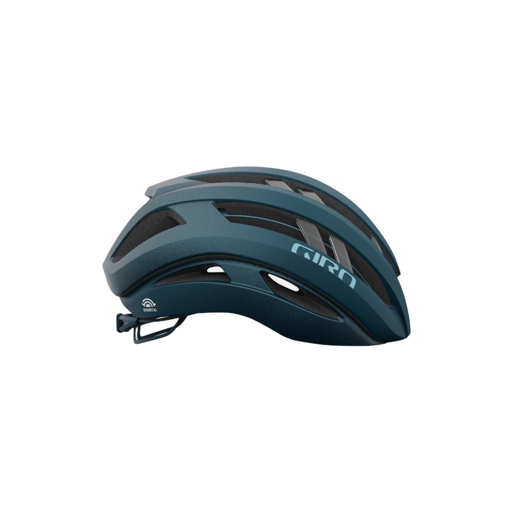 Giro Aries Spherical Road Helmet - Matt Ano Harbour Blue - 2023