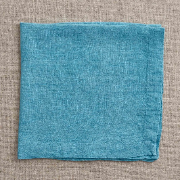 Split P Aqua Linen Napkin Set Of 4