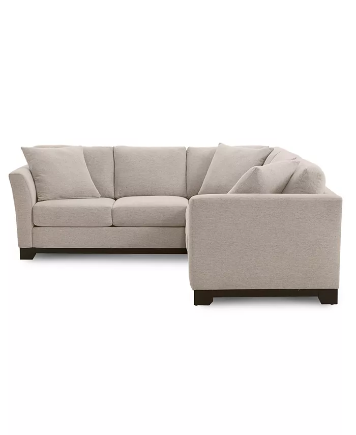 Furniture Elliot II 108 Fabric 2-Pc. Apartment Sectional Sofa