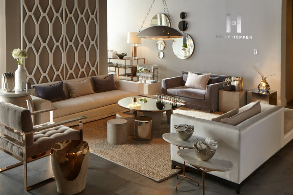 Arion Round Accent Table Gray Lacquer   Contemporary   Side Tables And End Tables   by V.S.D Furniture  Houzz