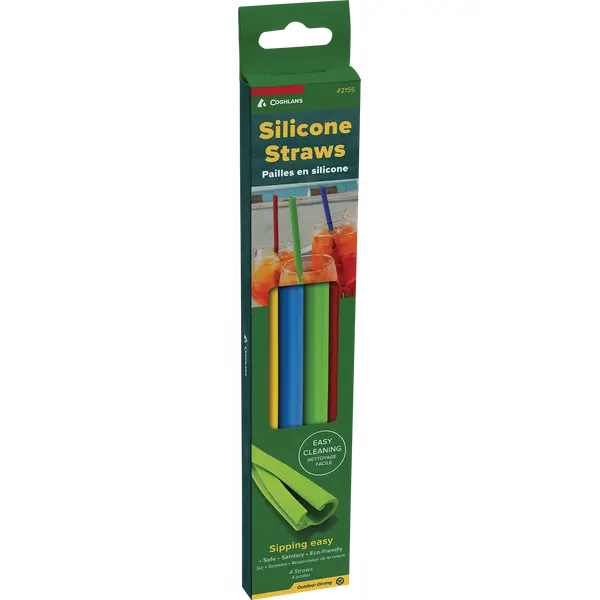 Coghlan's 4-Pack Silicone Straws