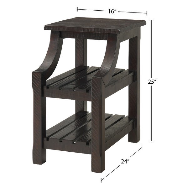 Barn Door Wood Chairside Table by Martin Svensson Home