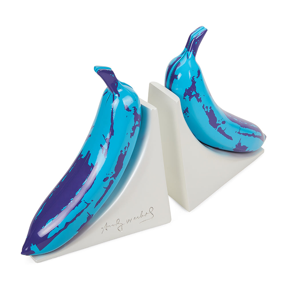 Andy Warhol 10” Lustre Gloss Resin Bookends - Blue Banana (PRE-ORDER)