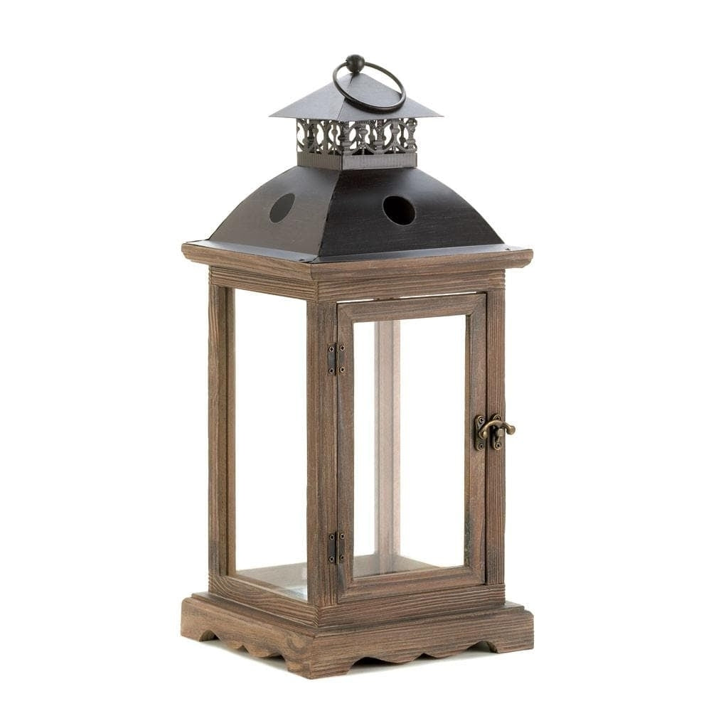 Zingz and Thingz Zingz and Thingz Monticello Wooden Lantern