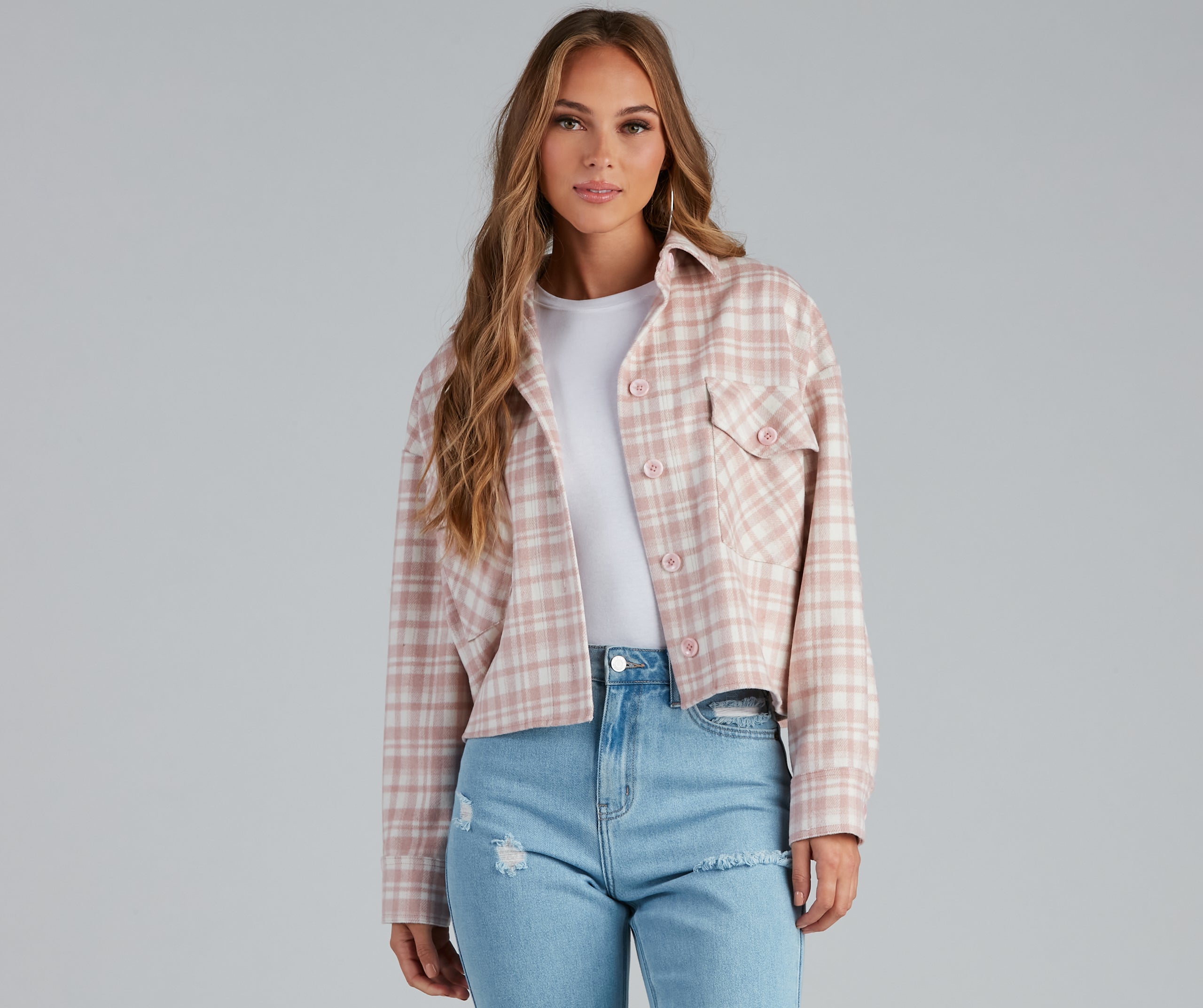 Gilmore Flannel Crop Shacket