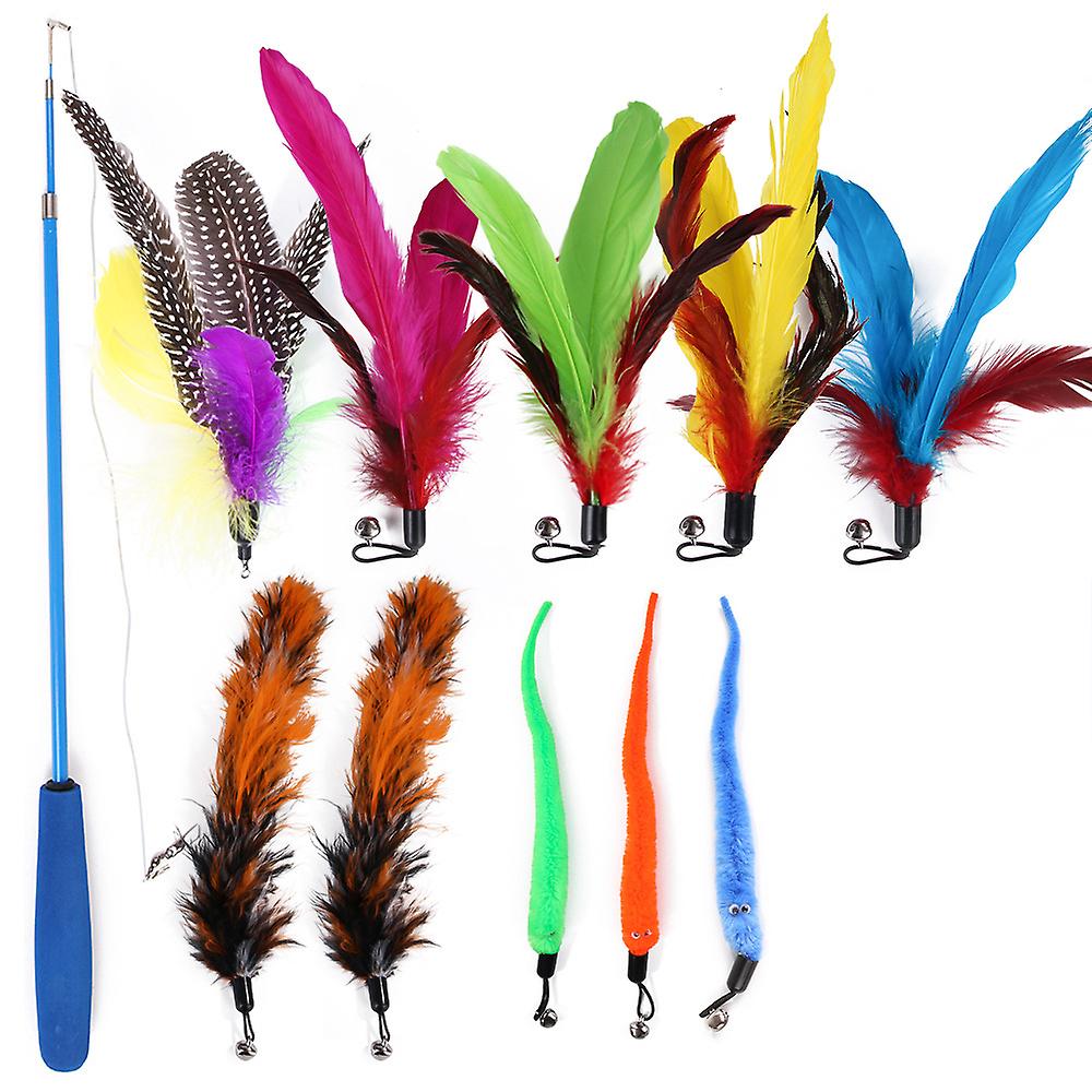 1 Cat Feather Wand(11 Pack) Multicolor