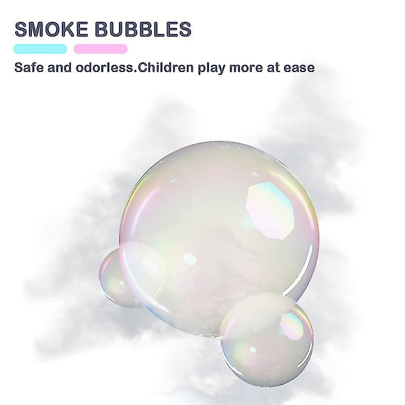 Smoke Bubble Machine Bubble Blower Healthy Smoke Bubble Toy For Kids Children