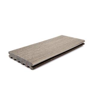 Trex Enhance Naturals 1 in. x 6 in x 16 ft. Rocky Harbor Grooved Edge Grey Composite Deck Board RH010616E2G01