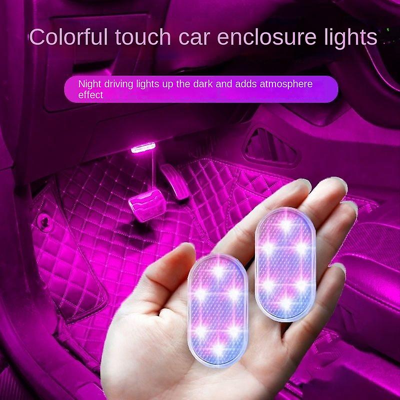 Car Atmosphere Light Car Touch Light Lighting Car Car Trunk Rear Reading Light Usb Charging Led Colorful