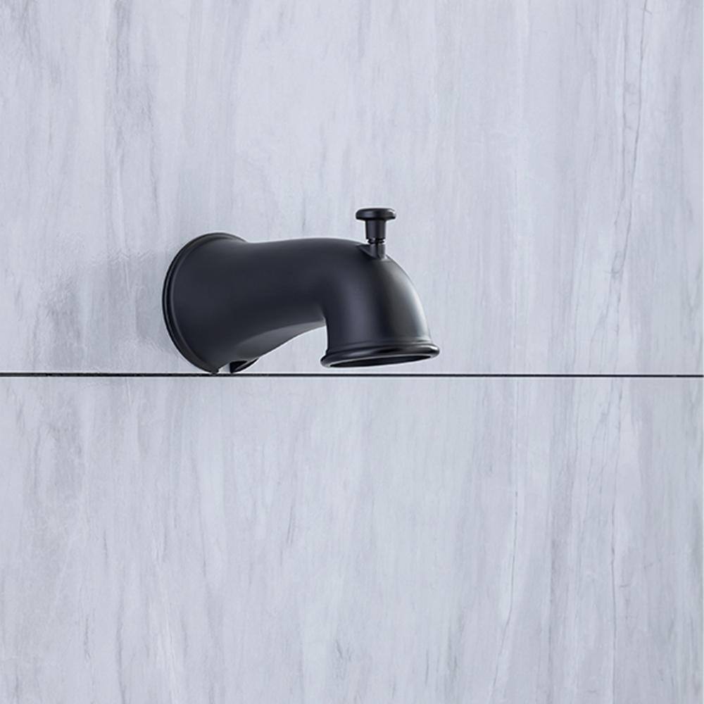 GIVING TREE Single-Handle 6-Spray Tub and Shower Faucet Combo in Matte Black (Valve Included) HDYN-ZG0068