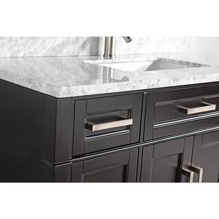 Vanity Art Savona 60 in. W x 22 in. D x 36 in. H Bath Vanity in Espresso with Vanity Top in White with White Basin and Mirror VA2060SE