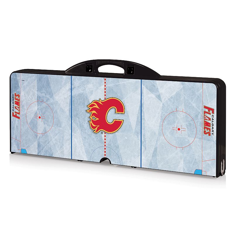 Picnic Time Calgary Flames Portable Folding Picnic Table