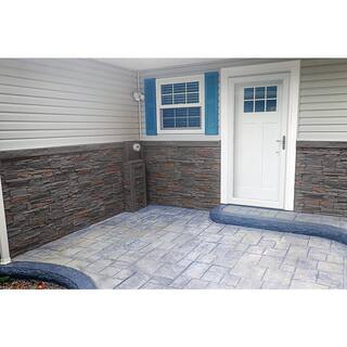 GenStone Stacked Stone Coffee 12 in. x 42 in. Faux Stone Siding Panel G2SSCHP