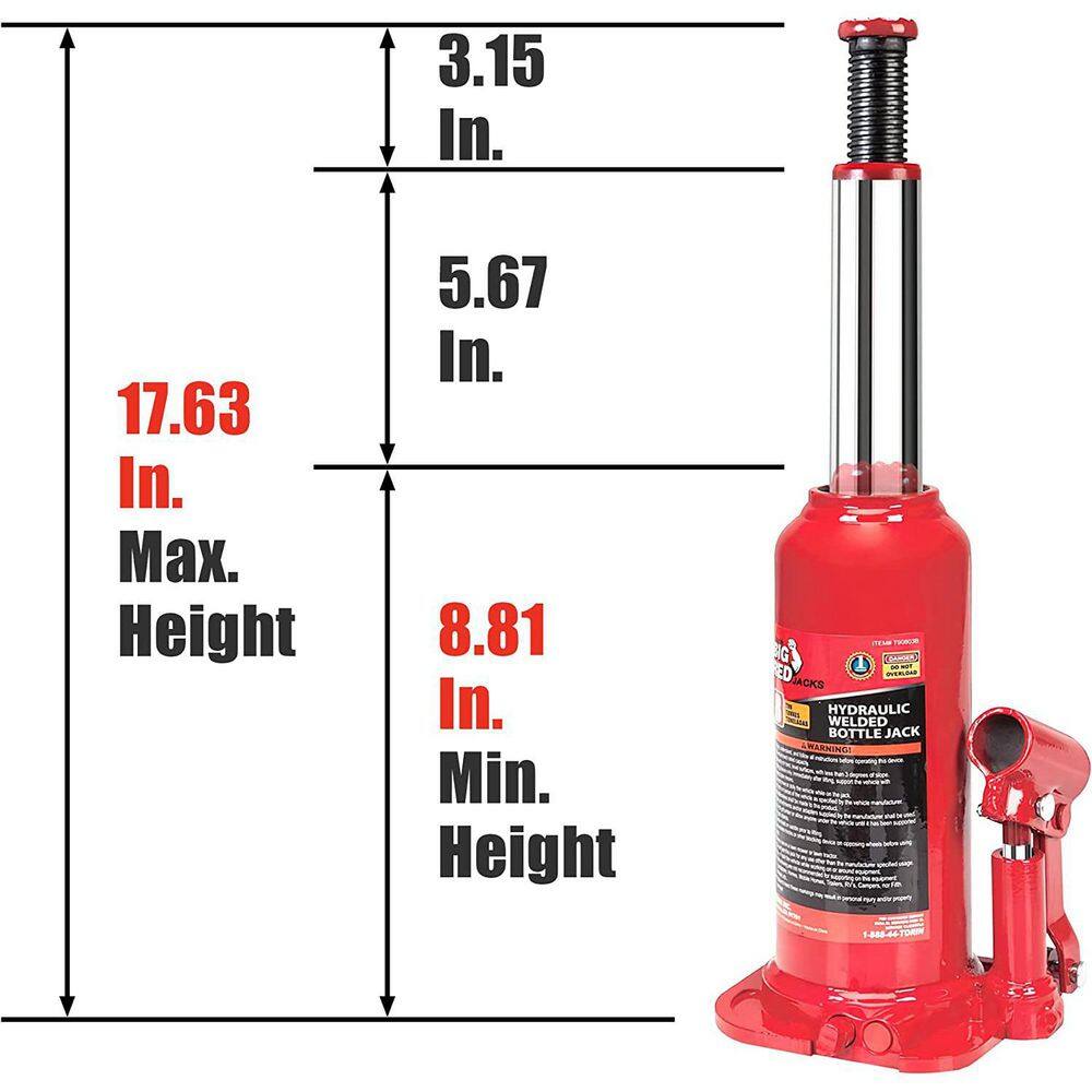 Big Red 8-Ton Bottle Jack T90803