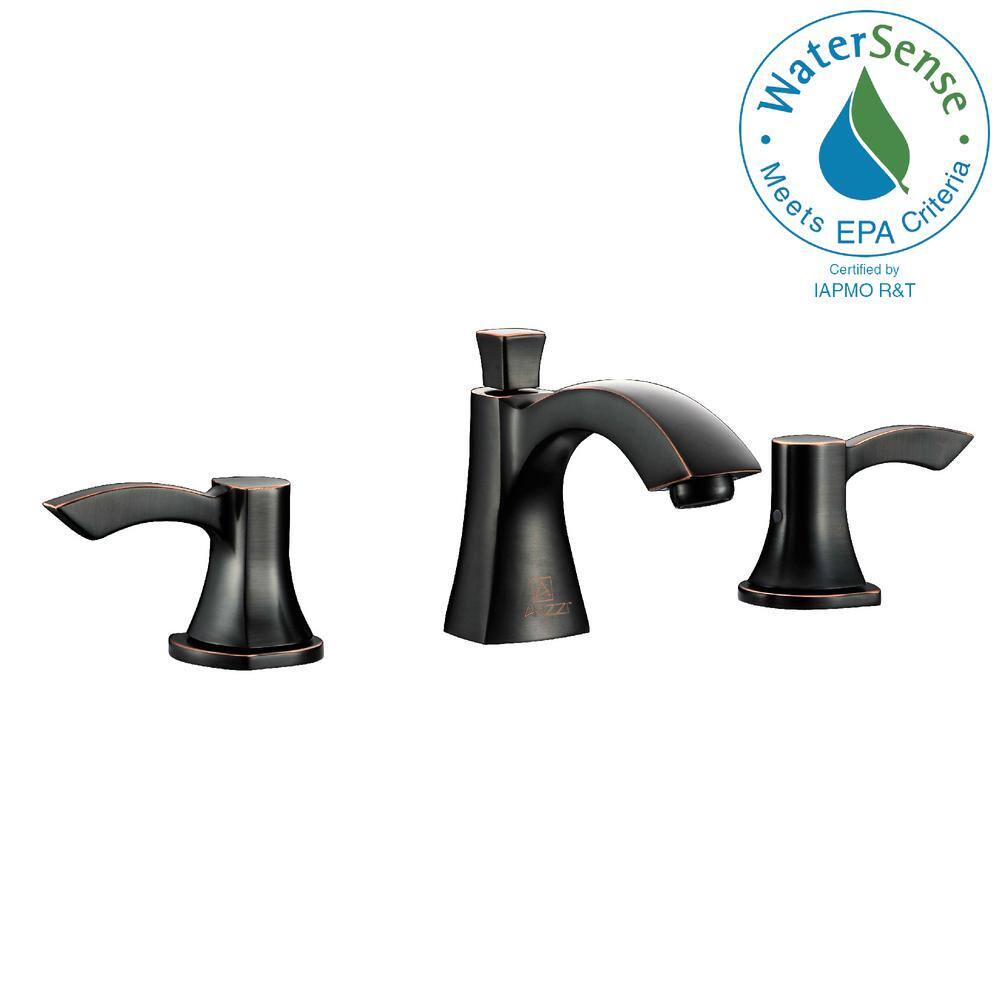 ANZZI Sonata Series 8 in Widespread 2Handle MidArc Bathroom Faucet in Oil Rubbed Bronze