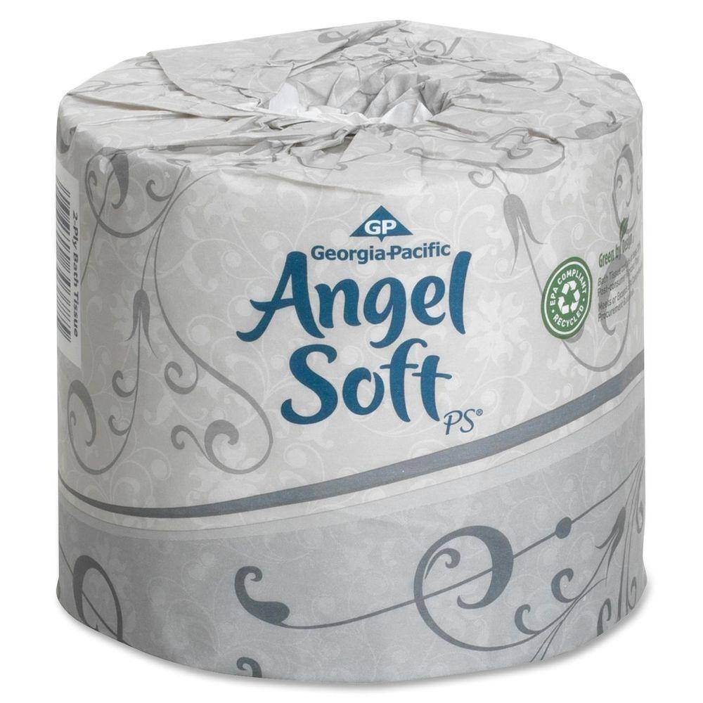 Angel Soft 4 in. x 4.05 in. Bath Tissue 2-Ply (450 Sheets per Roll) GEP16620