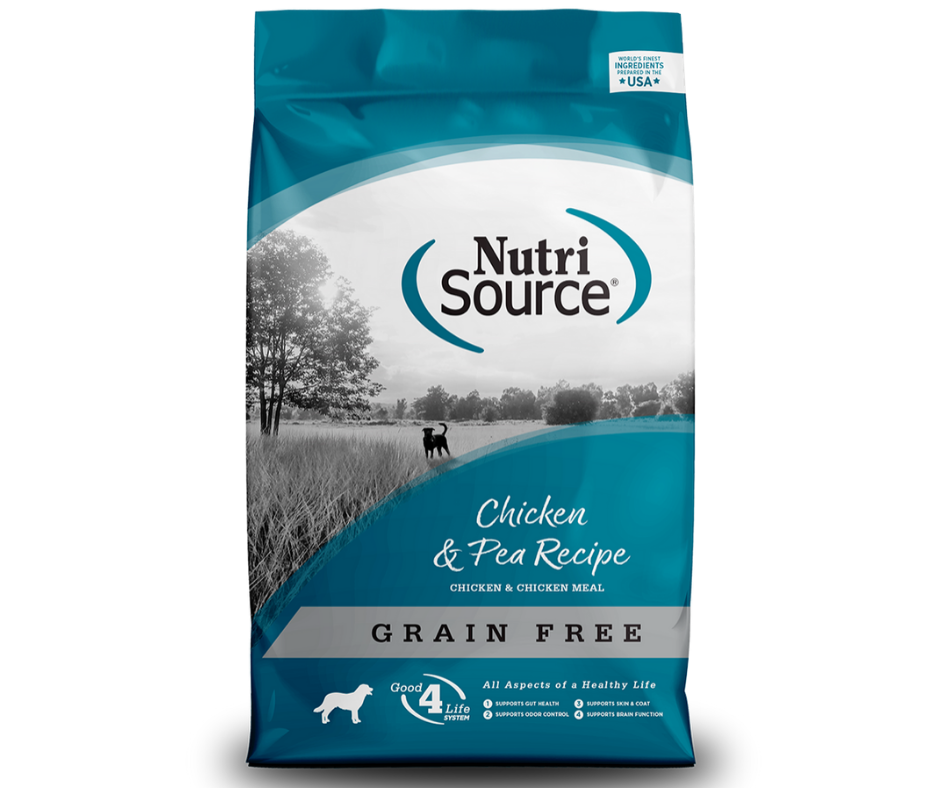 NutriSource - All Dog Breeds， All Life Stages Grain Free Chicken and Pea