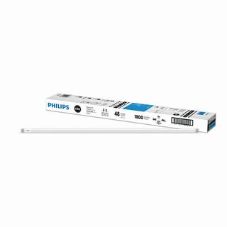 Philips 32-Watt Equivalent 4 ft. Linear T8 MainsFit Ballast Bypass LED Tube Light Bulb Daylight 5000K (10-Pack) 559138