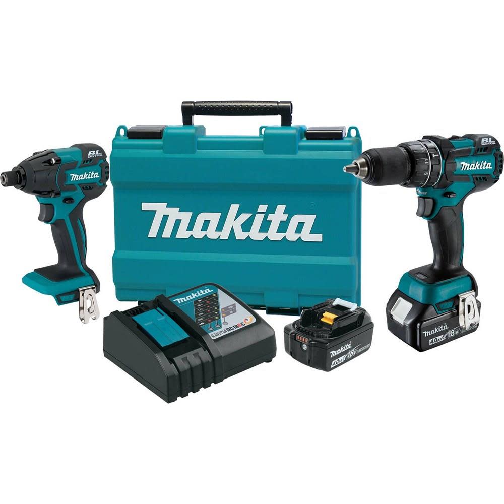 Makita 18V LXT Lithium-Ion Brushless Cordless 2-Piece Combo Kit XT248MB from Makita