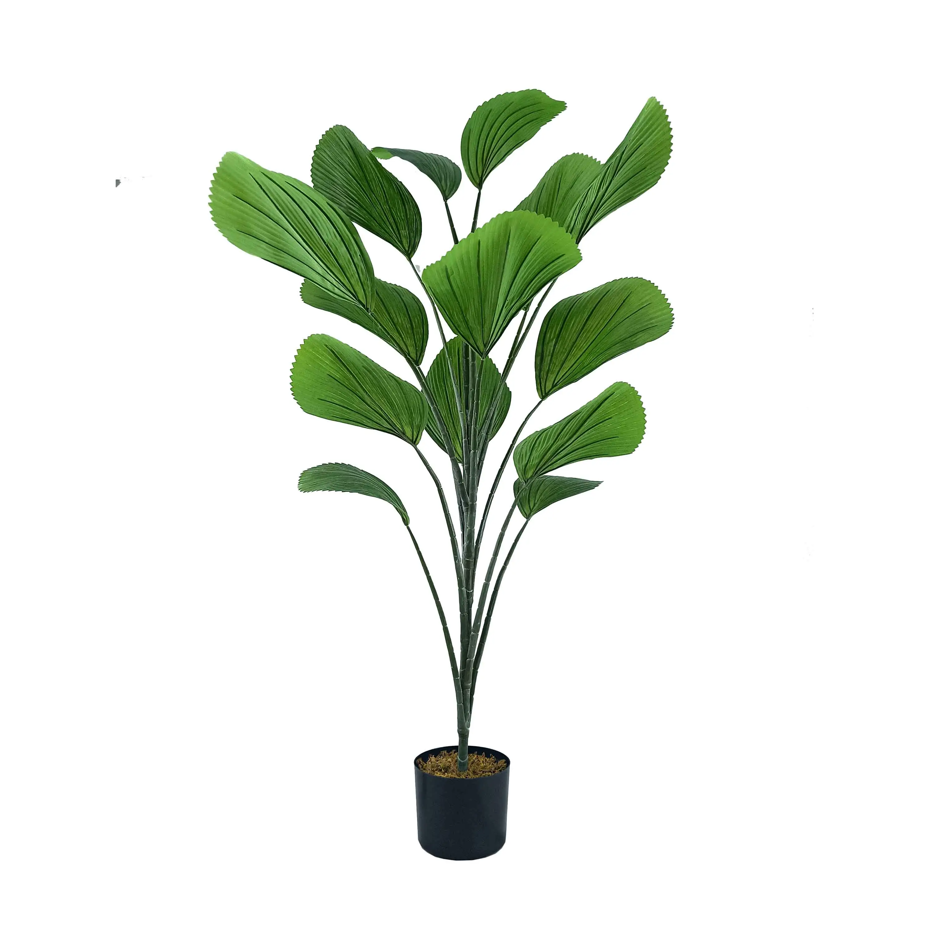 Store Decoration Greenery Plants artificial  Banana leaf Plastic Faux Plant Wholesale Plastic Artificial Bonsai giant decor greenery