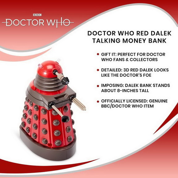 Se7en20 Doctor Who Dalek Talking Money Bank