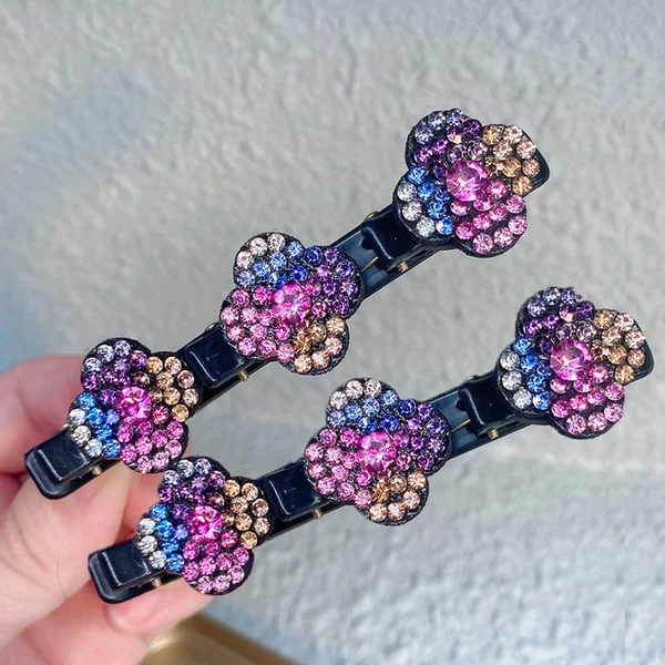 🔥  47% OFF 🔥🔥Sparkling Crystal Stone Braided Hair Clips