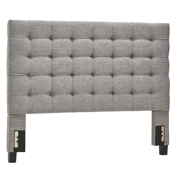 Briella Button Tufted Linen Upholstered Headboard iNSPIRE Q Modern - - 13620207