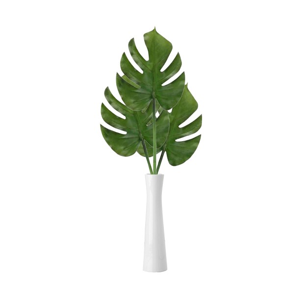 Green Artificial Split leaf Philodendron Inspired Floral Spray