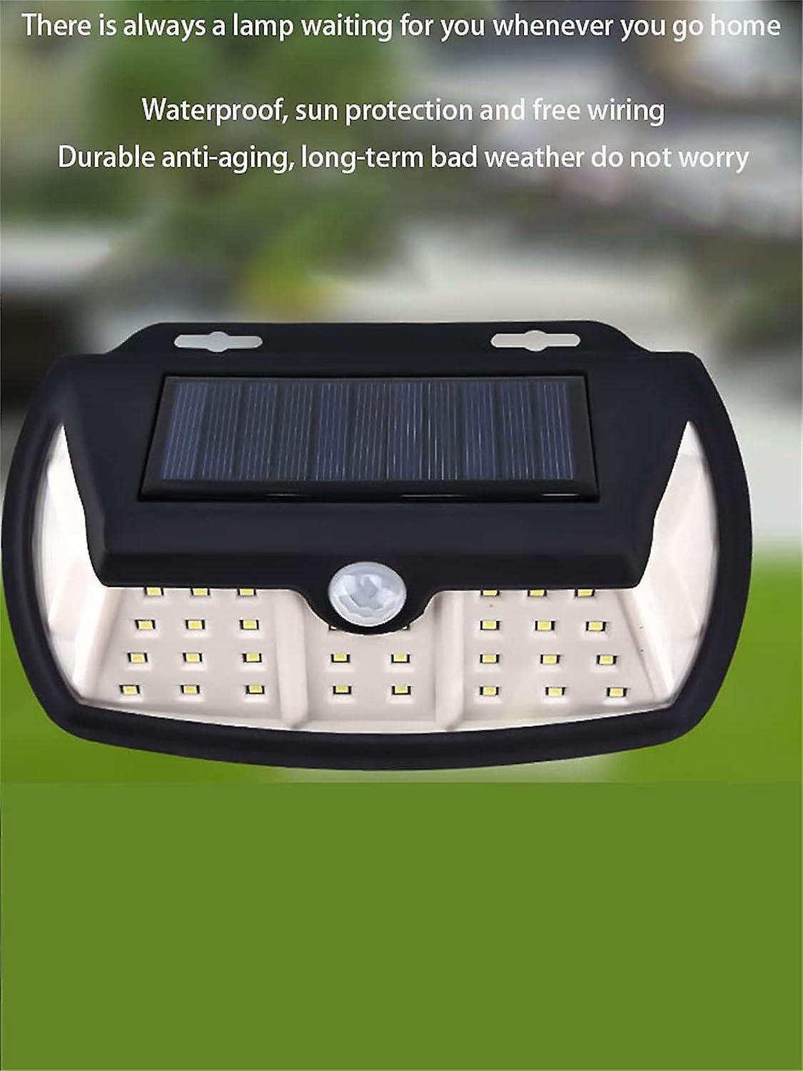 42 Led Solar Wall Lamp With Pir Infrared Motion Detector For Outdoor Use