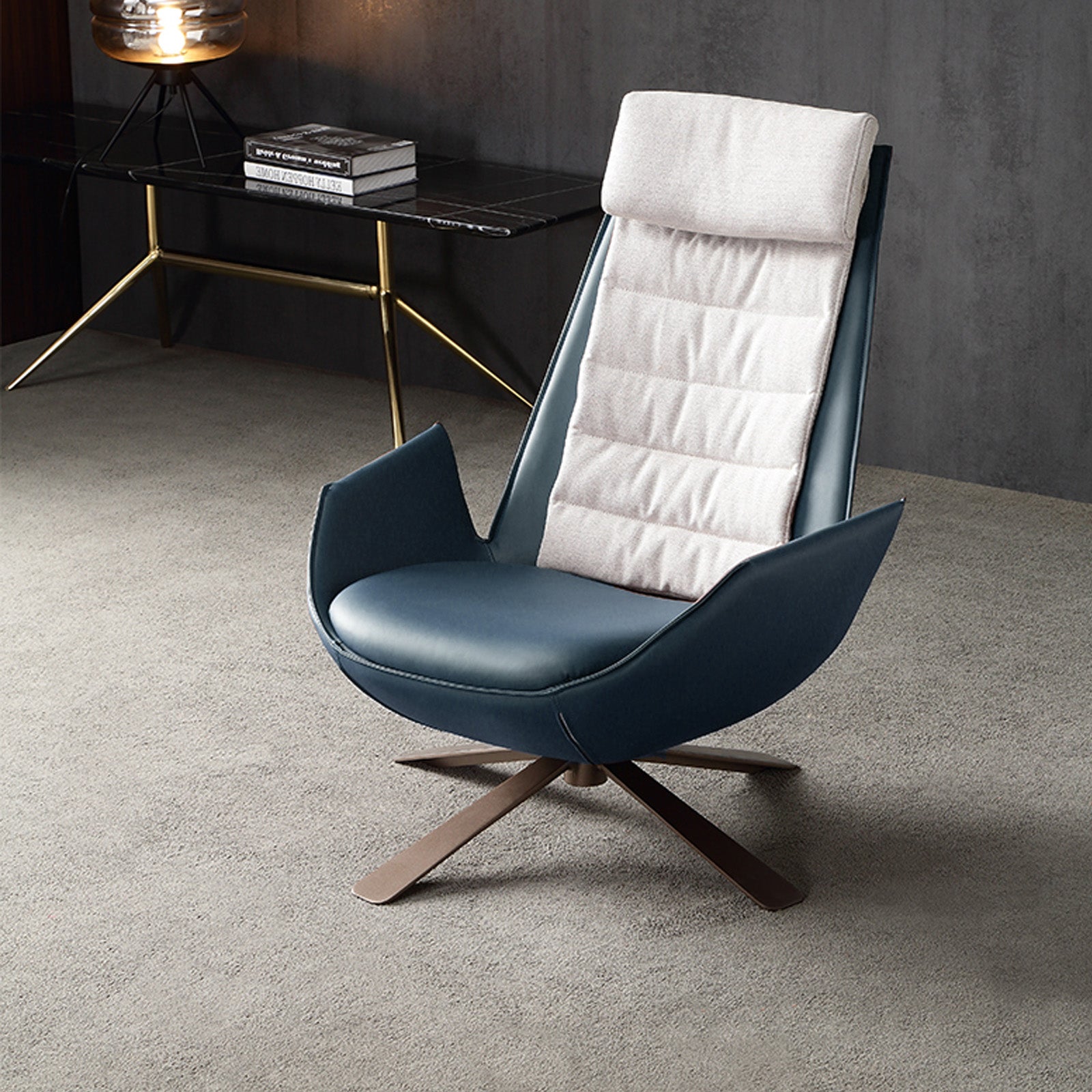 Severo Lounge Chair Lc045-Blue