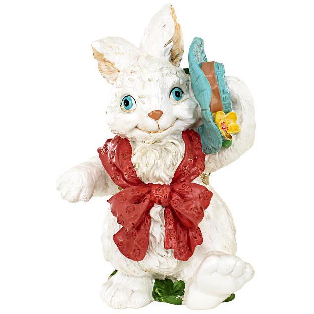 Design Toscano Constance With Her Easter Bunny Bonnet Rabbit Statue