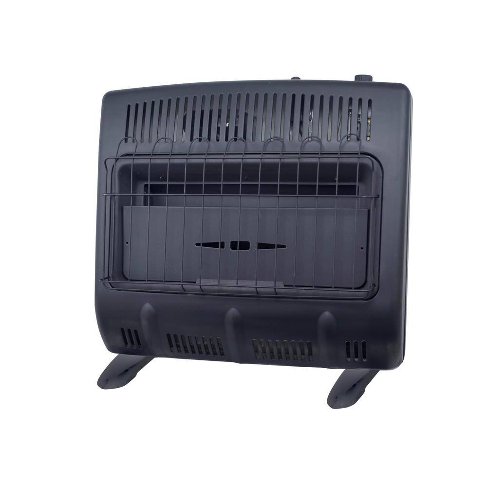 Mr. Heater Vent Free 30000 BTU Blue Flame Natural Gas Space Heater in Black MHVFGH30NGBT