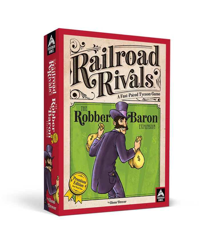 Forbidden Games Railroad Rivals the Robber Baron Expansion Premium Edition Set  112 Piece