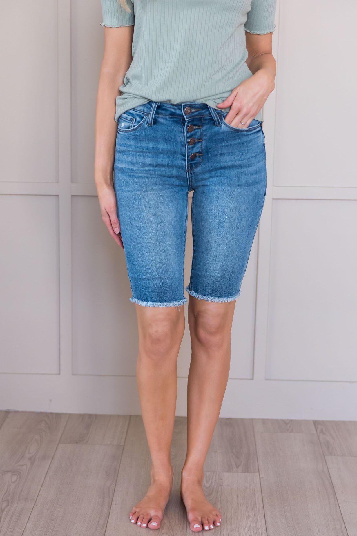 Sweet Summer Days Modest Bermuda Shorts