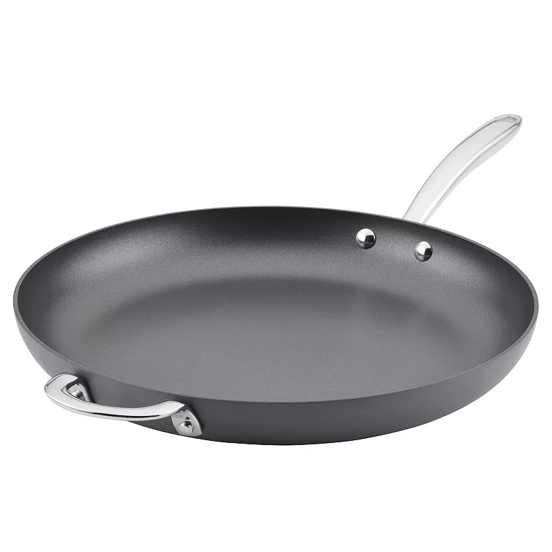 Rachael Ray Hard Anodized Nonstick Frying Pan With Helper Handle