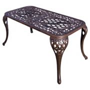 Mississippi Cast Aluminum Outdoor Coffee Table