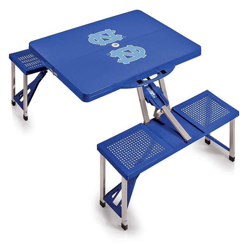 Picnic Time North Carolina Tar Heels Picnic Table Portable Folding Table with Seats