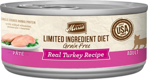 Merrick Limited Ingredient Diet Grain-Free Real Turkey Pate Recipe Canned Cat Food