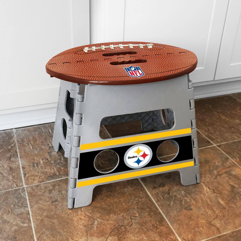 FANMATS NFL Pittsburgh Steelers Plastic Folding Step Stool 24448
