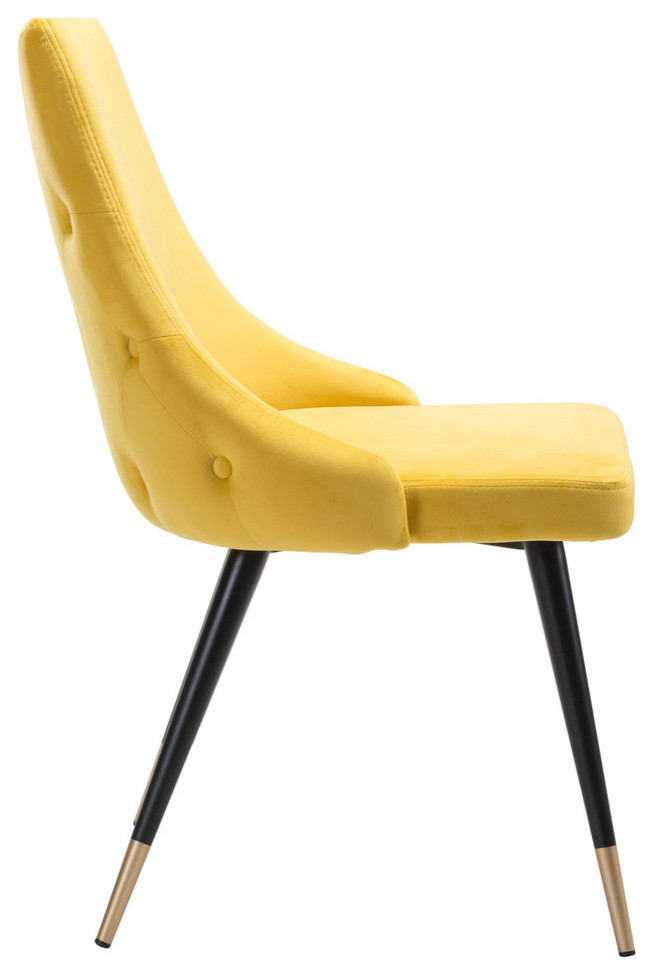 Piccolo Dining Chair (Set of 2) Yellow   Midcentury   Dining Chairs   by Furniture East Inc.  Houzz