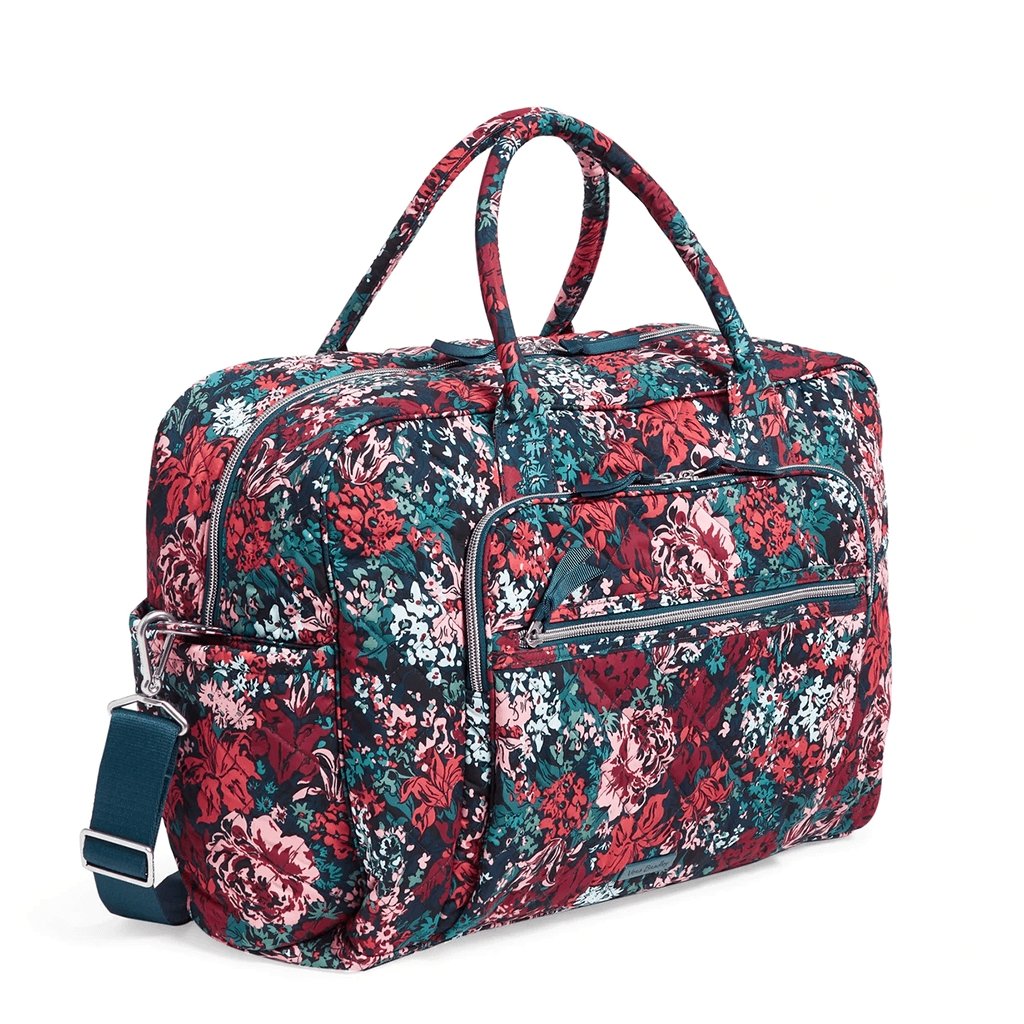 Vera Bradley  Weekender Travel Bag in Cabbage Rose Cabernet