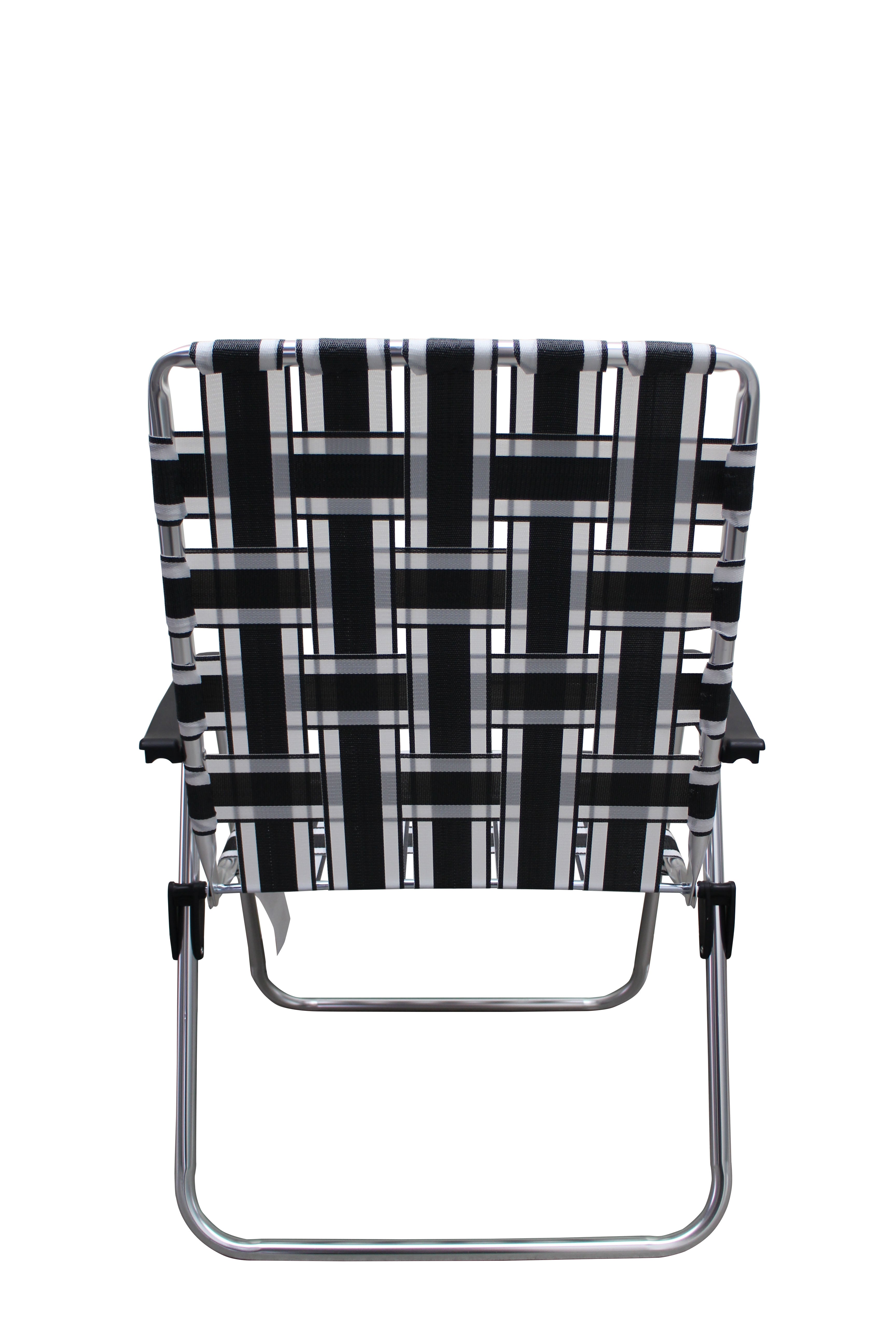 Outdoor Spectator Camping Chairs, Black and White