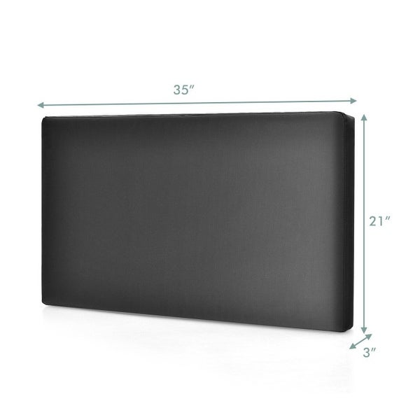 PU Leather Wall-mounted Upholstered Headboard - 35