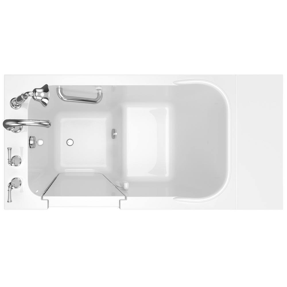 American Standard Exclusive Series 48 in. x 28 in. Left Hand Walk-In Soaking Bathtub with Quick Drain in White 2848.409.SLW-PC