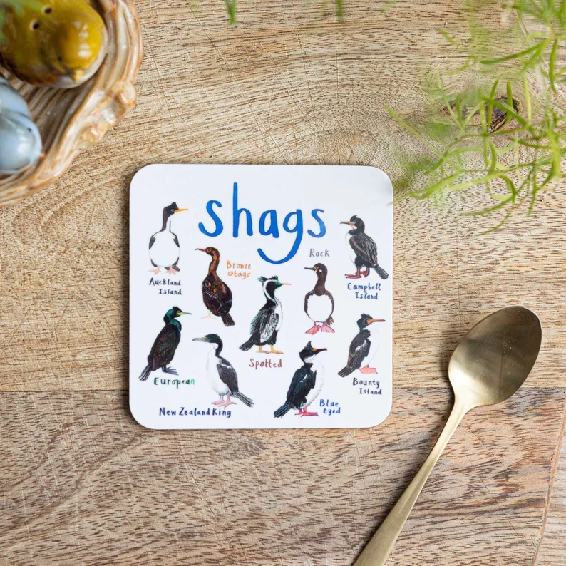 49% OFF🐦Set of 6 Bird Pun Coasters