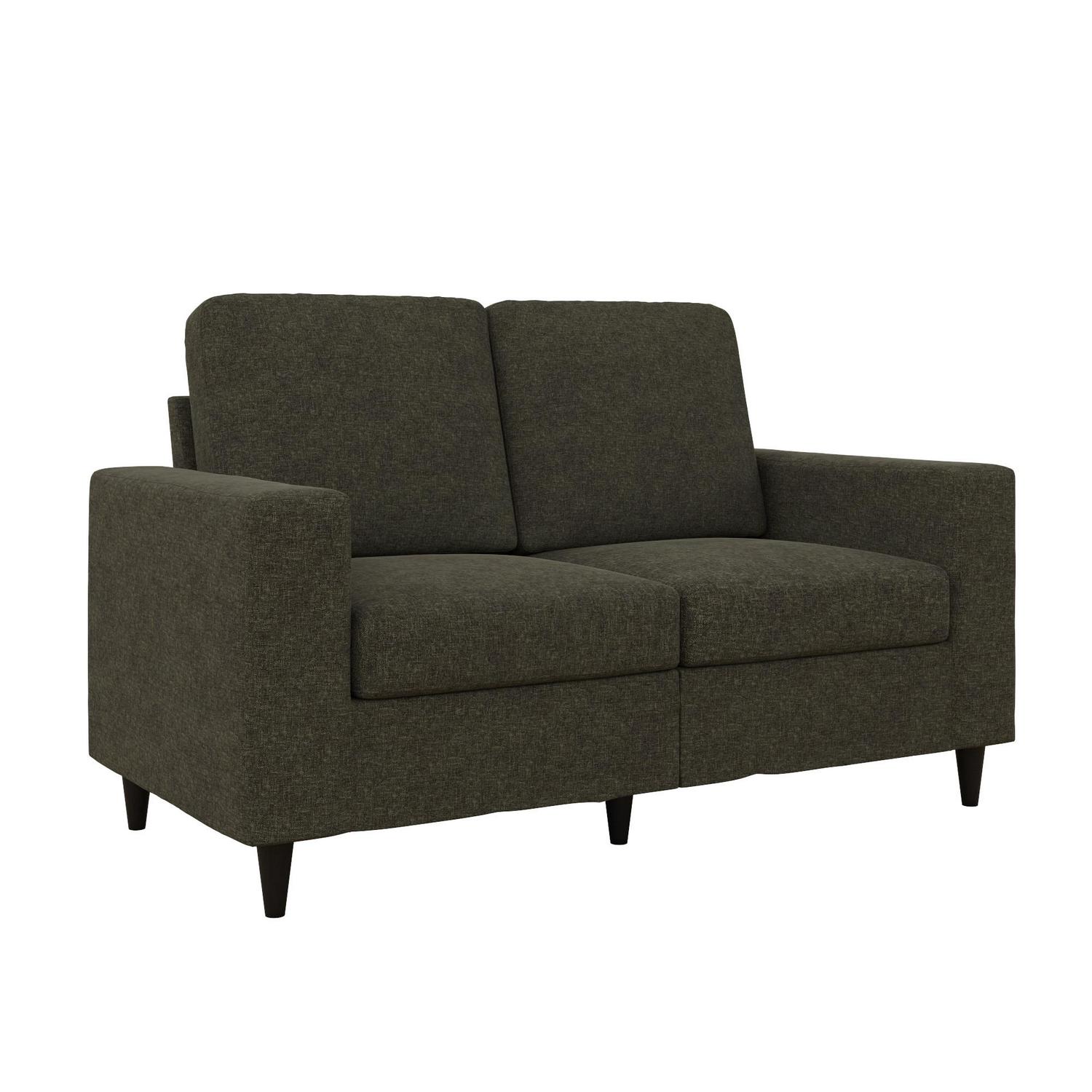 DHP Cooper Loveseat， Gray Linen