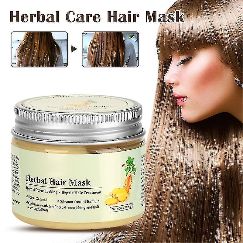 Herbal Hair Treatment Mask Magical Fast Repairs Damage Hair Root Long Lasting Moisture Hair And Scalp Treatment New