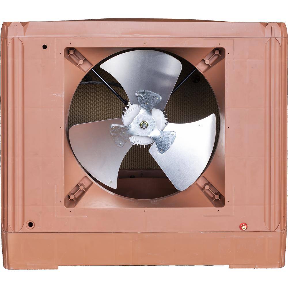 Hessaire 4800 CFM 115-Volt 2-Speed Side Draft Roof Plastic Evaporative Axial Fan Cooler for 2000 sq. ft. with Motor Assembled DX4800S