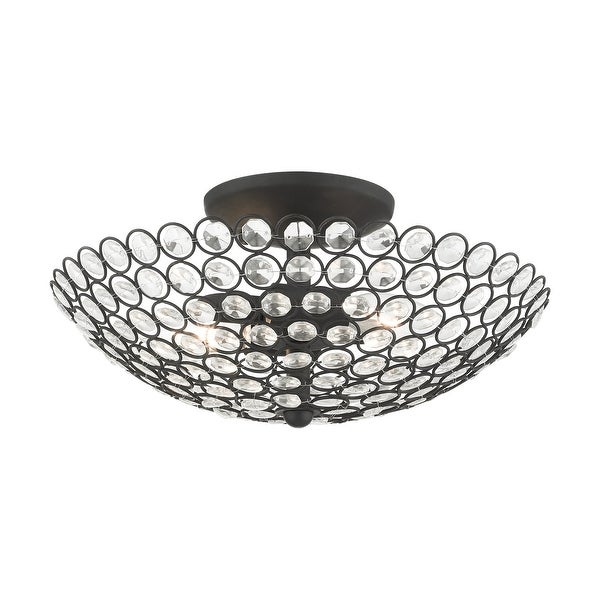 Livex Lighting Cassandra 2 Light 13 Wide Semi-Flush Bowl Ceiling